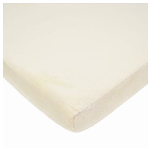 American Baby Company 15" x 33" Fitted Bassinet Sheet, Heavenly Soft Chenille, Ecru, for Boys and Girls