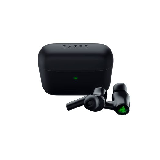 Razer Hammerhead True Wireless (2nd Gen) Bluetooth Gaming Earbuds: Chroma RGB Lighting -60ms Low-Latency- Active Noise Cancellation - Dual Environmental Noise Cancelling Microphones- Classic Black