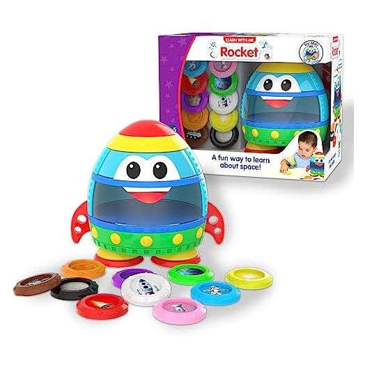 The Learning Journey: Learn with Me – Rocket – Learn About Space - Discover & Find - Preschool Toddler Montessori Learning Toys & Gifts for Boys & Girls Ages 2-5 Years - Award-Winning