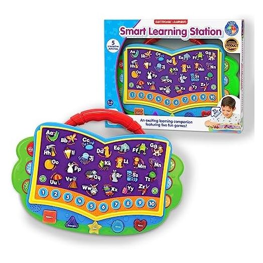 The Learning Journey: Electronic Learning Smart Learning Station – Interactive Preschool Toys & Gifts for Children Ages 3+ - Letters, Numbers, Shapes