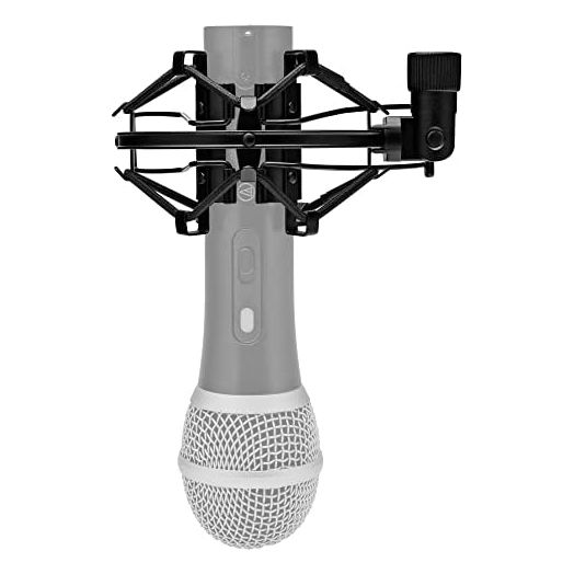 Knox Gear Microphone Shock Mount - Mic Shock Mount - 3/8" to 5/8" Microphone Holder - Condenser Mic Holder Shock Mount for Audio Technica AT2020 / ATR2100 / AT2035 Shure SM58 Blue Yeti Rode Samson Q2U