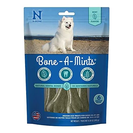 Bone-A-Mints All Natural, Wheat-Free Breath Freshening Bone