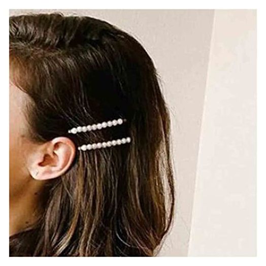 Yheakne Vintage Pearl Hair Clip Pin Retro Pearl Hair Barrette French Pearl Bobby Pins Decorative Hair