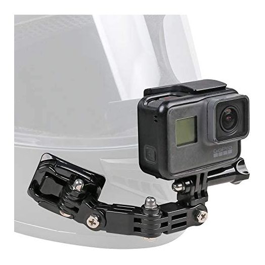 Motorcycle Helmet Chin Mount Kit Compatible with GoPro Hero 10 Black,Hero 9/8/7 (2018)/6/5 Black,4 Session,3+ Action Camera and More