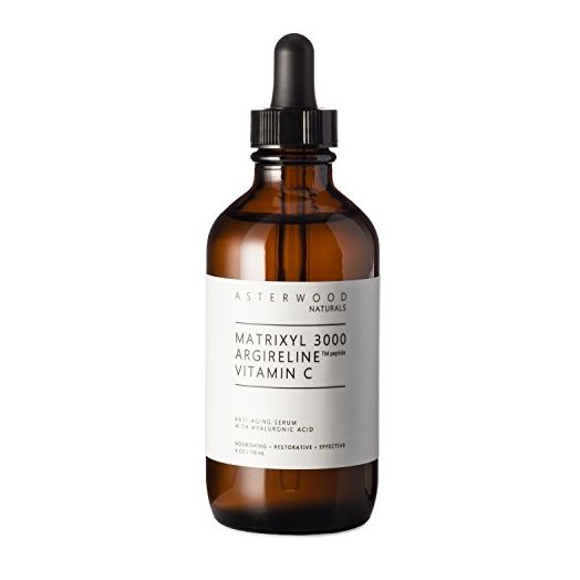 Asterwood Naturals Triple Repair Matrixyl 3000 + Argireline + Hyaluronic Acid + Organic Vitamin C Serum for Face; Anti-Aging Face Serum, Anti-Wrinkle Serum, Facial Skin Serum Skin Care Products, 118ml/4 oz