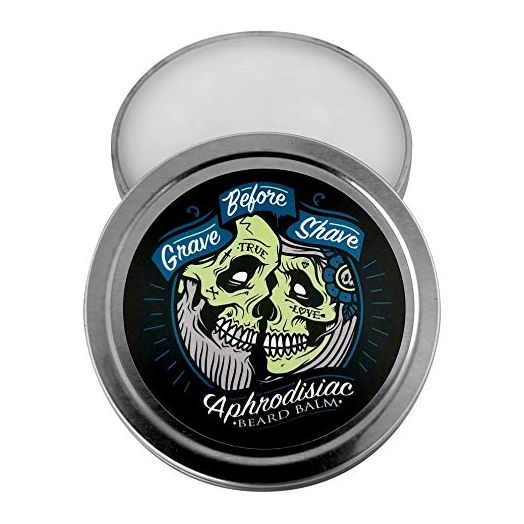 GRAVE BEFORE SHAVE Leather/Cedar wood scent Beard Balm (2 oz. Tin)