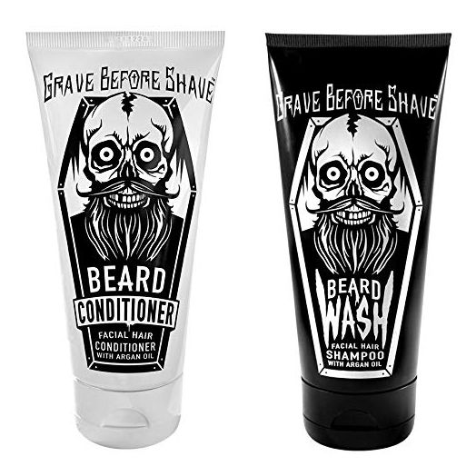 GRAVE BEFORE SHAVE™ Beard Wash & Beard Conditioner Pack