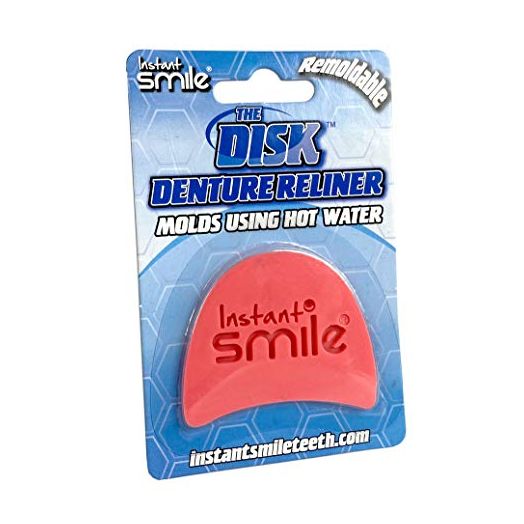 Instant Smile, The Disk Denture Reliner, Forms Using Hot Water