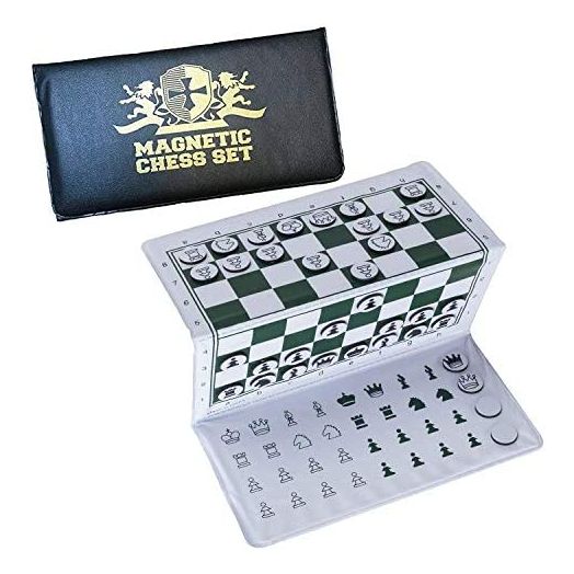 WE Games Travel Mini Magnetic Pocket Chess Set, 6 x 3.25 in.