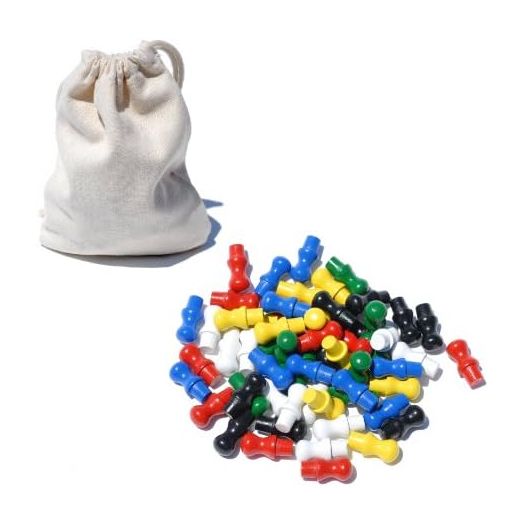WE Games Replacement Wooden Pegs for Chinese Checkers