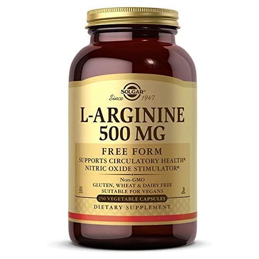 Solgar – L-Arginine 500 mg, 250 Vegetable Capsules
