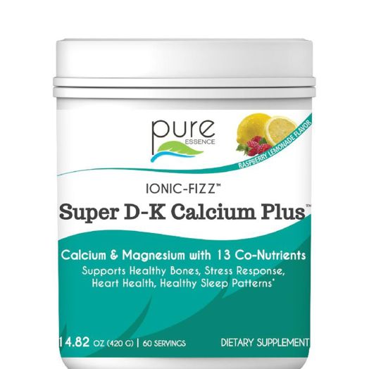 Pure Essence Ionic-Fizz Super D-K Calcium Plus, Raspberry Lemonade Flavor - 14.82 oz (420 Grams)