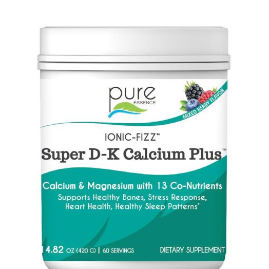 Pure Essence Ionic-Fizz Super D-K Calcium Plus, Mixed Berry Flavor - 14.82 oz (420 Grams)