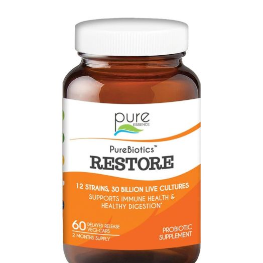 Pure Essence PureBiotics Restore, 30 Billion CFU - 60 Delayed Release Vegi-Caps