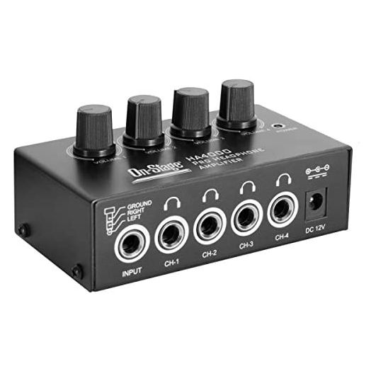 On-Stage HA4000 4-Channel Pro Headphone Amplifier