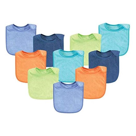 Hudson Baby unisex-baby Rayon from Bamboo Terry Bibs