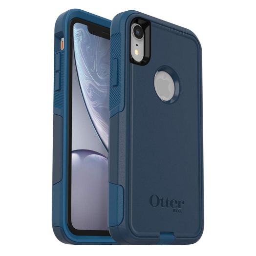 OTTERBOX COMMUTER SERIES Case for iPhone Xr - Frustration FREe Packaging - BESPOKE WAY (BLAZER BLUE/STORMY SEAS BLUE)