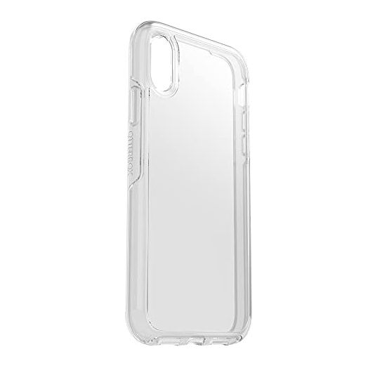OtterBox iPhone XR Symmetry Series Case - CLEAR, ultra-sleek, wireless charging compatible, raised edges protect camera & screen