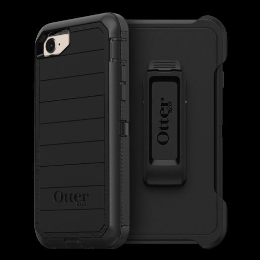 OtterBox Defender Series Pro Phone Case for Apple iPhone SE (3rd and 2nd Gen), iPhone 8, iPhone 7 - Black