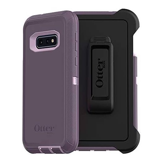 OtterBox DEFENDER SERIES SCREENLESS EDITION Case for Galaxy S10e - PURPLE NEBULA (WINSOME ORCHID/NIGHT PURPLE)