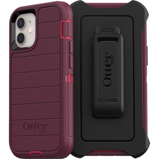 OtterBox Defender Series SCREENLESS Edition Case for iPhone 12 Mini (Berry Potion)