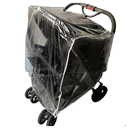 Universal Waterproof Twins Baby Pushchair Rain Cover Side by side Double Pushchair dust proof cover Baby Carriage Pram Accessories Stroller Raincover