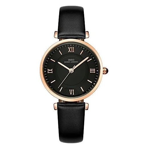Women Watches Leather Mesh Strap Round Case Analog Fashion Ladies Wrist Watches
