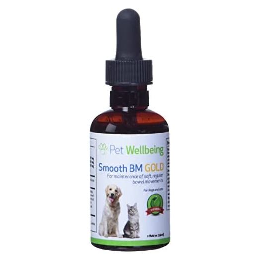 Pet Wellbeing Smooth BM Gold for Dogs - Natural Constipation Support for Dogs - 2oz (59ml)