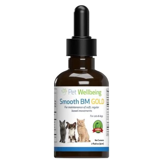 Pet Wellbeing - Smooth BM Gold for Cats - Natural Constipation Support for Felines - 2oz (59ml)