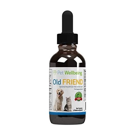 Pet Wellbeing - Old Friend for Senior Cats - Natural Support for an Aging Immune System & Joint Mobility in Older Felines - 2oz (59 ml)