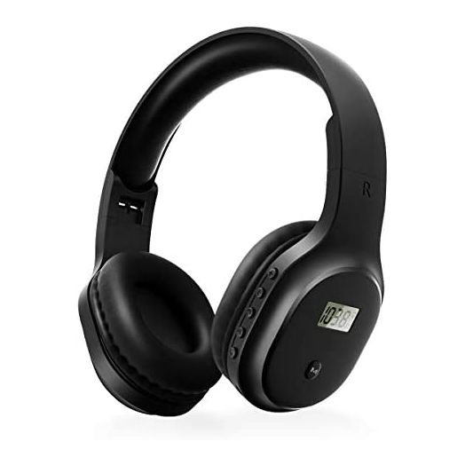 Rechargeable and Portable Personal FM Radio Headphones with Best Reception, Walkman Wireless Headset FM Radio Ear Muffs for Jogging, Mowing, Cycling, Meeting FM Receiver