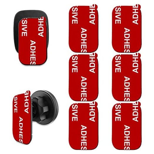 Sticky Adhesive for Car Mount, PKYAA Adhesive Replacement Pads for Dashboard Magnetic Phone Holder, 6 Pcs Double-Sided Sticker Pads Compatible with Stick-on Magnetic Car Mount Base