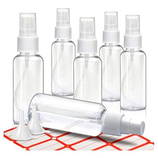 Mini Spray Bottles, 2oz/50ml Small Spray Bottle, Plastic Travel Spray Bottle for Liquids