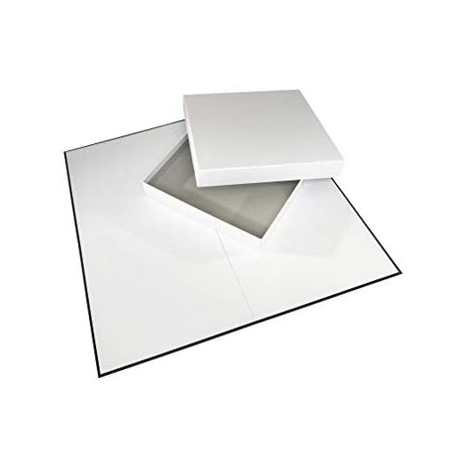 Apostrophe Games Blank Game Board & Box (20" x 20" Board) Create Your Own Board Game, Family Board Games