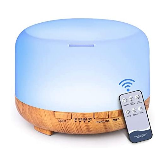 YIKUBEE Essential Oil Diffusers, 500ml Diffusers for Essential Oils Large Room,Home, Aromatherapy Oil Diffuser with Cool Mist