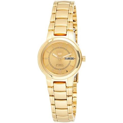 Women's Gold Tone Seiko 5 Automatic Dress Watch