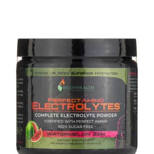 Body Health Perfect Amino Electrolytes, Watermelon Zen - 50 Servings (9.21 oz / 261 Grams)
