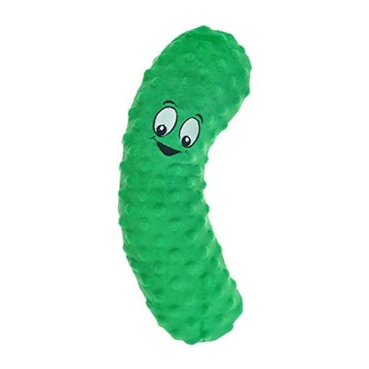 MPP Large Junkeez Big Breed Dog Toys Squeaker Funny Junk Food Snacks Pick Character (Pickle)