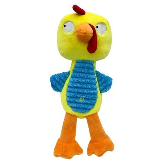 Lulubelles H&K Power Plush for Dogs Slappies | Kernal Pecker (Large) | Easter Spring Squeak & Shake Dog Toy | No Stuff Squeaky Toy, TPR Ball in Head | Simulates Hunting Nature for Dogs