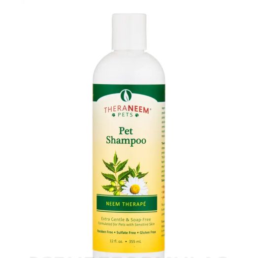 Organix South TheraNeem Naturals Pet Shampoo Neem Theape, Extra Gentle & Soap-Free - 12 fl. oz (355 ml)