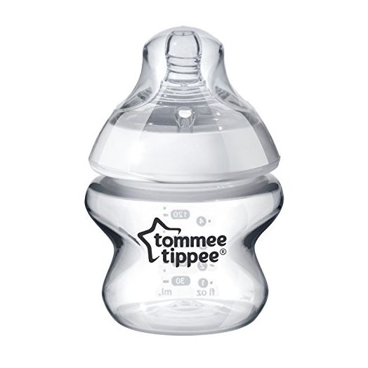 Tommee Tippee Closer to Nature Baby Bottle | Extra Slow Flow Breast-Like Nipple with Anti-Colic Valve (5oz, 1 Count)