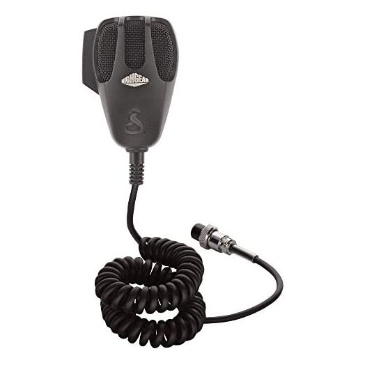Cobra HG M73 Premium Dynamic Replacement CB Microphone (Black) – 4 Pin Connector, 9 Foot Cord, Heavy Duty ABS Shell, Wire Mesh Grille, Left Side Push To Talk, Chrome Connector