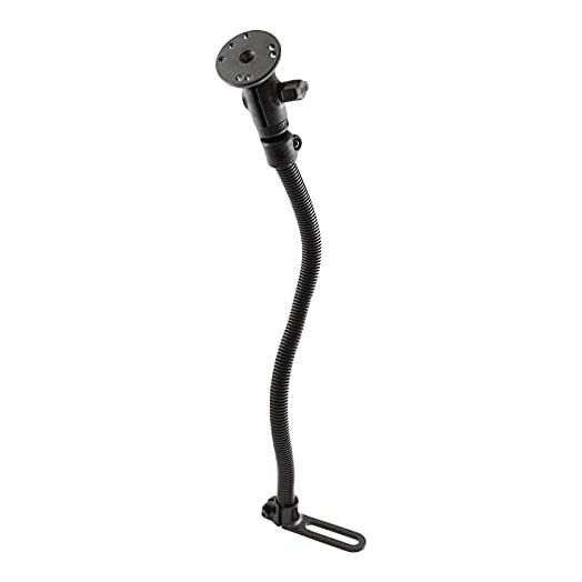 RAM Mounts RAM-B-316-1-202U Pod I Vehicle Mount with 18 Inch Aluminum Rod and Round Plate Compatible with RAM Devices