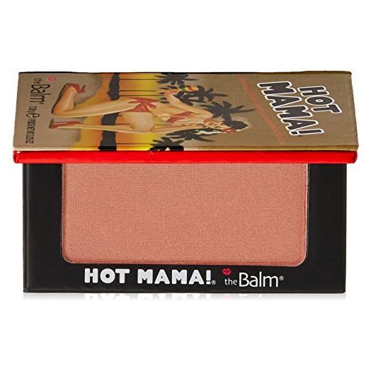 theBalm Hot Mama! Shadow/Blush, Subtle Highlighter, Peachy-Pink Shade, 0.25 Ounce (Pack of 1)