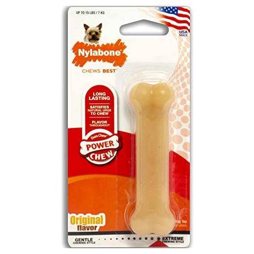 Nylabone Power Chew Dog Bones for Aggressive Chewers Tough Chew Toys for Dogs