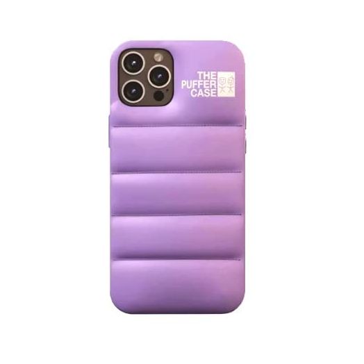 The Puffer Case for iPhone 14 6.1 inch. Trendy Comfort Plush Down Soft Touch Jacket 3D Protective Cover [High Protection Anti-Scratch Micro-Fiber Lining] (Lilac)