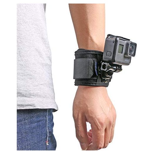 SUREWO Wrist Strap Mount Compatible with GoPro Hero 10/9/8/7//6/5 Black,DJI Osmo Action 2,Insta 360 ONE R,AKASO/Campark and More