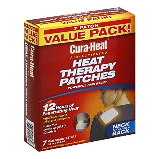 Cura-Heat Heat Therapy Patches, Air Activated, Neck Shoulder & Back, Value Pack 7 Heat Patches