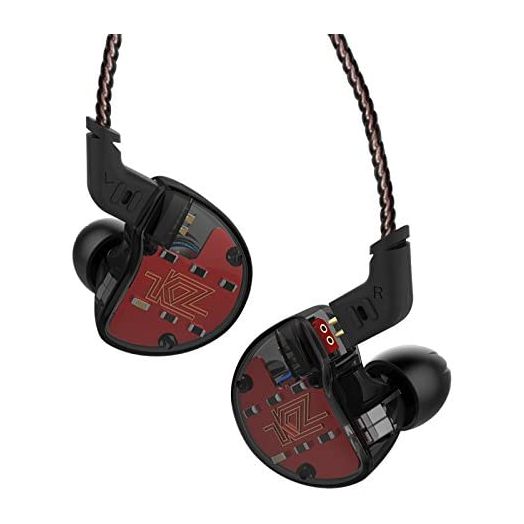 2018 Newest KZ ZS10 4BA with 1 Dynamic Hybrid 5 Driver In Ear Earphone HIFI DJ Monito Running Sport Earphone Earplug Headset (Without Mic, Black)
