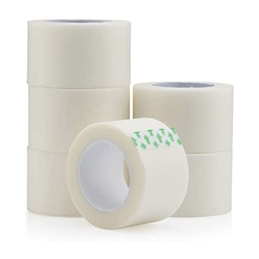 Paper Medical First Aid Surgical Tape 1" x 10 Yards [Pack of 6 Rolls] Lightweight Breathable Microporous Self Adhesive Latex Free Hypoallergenic Bandage and Wound Dressing Tape